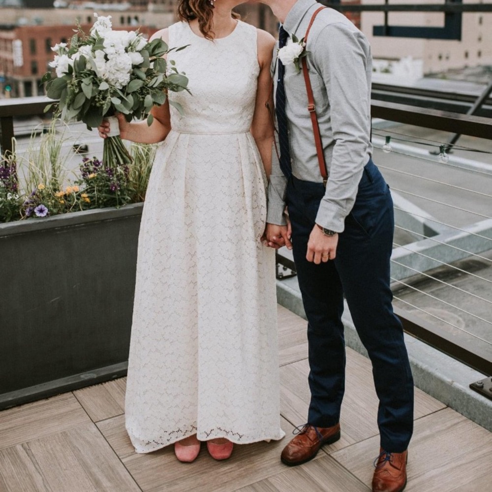 BHLDN Shoshanna Lace Belinda Maxi Gown